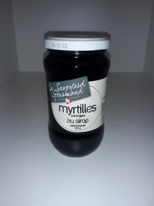 Myrtilles au sirop 110 gr